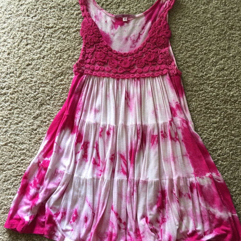 Tie dye babydoll tank